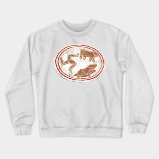 Gingerbread on a plate Crewneck Sweatshirt